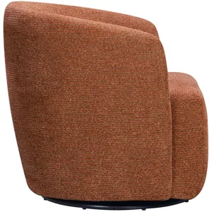 Mingle Thatch Terracotta Swivel Glider Accent Chair Two Pack