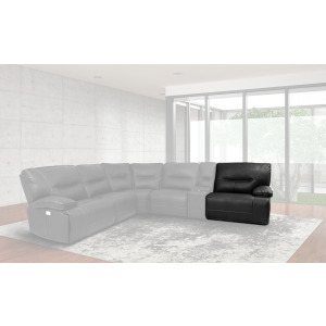 Spartacus Black Power Right Arm Facing Recliner