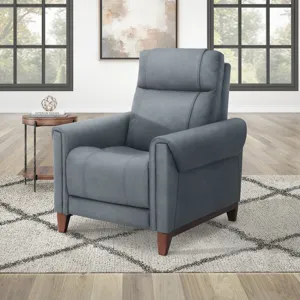 Conrad Blue Dusk Power High Leg Recliner P2