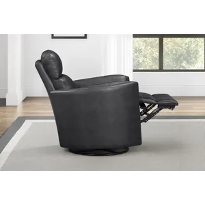 Radius Vintage Slate Power Swivel Glider Recliner