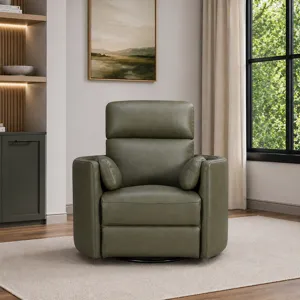 Radius Lyric Sage Swivel Power Glider Recliner Two Pack