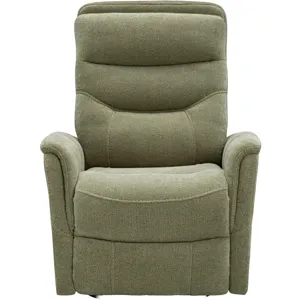 Gemini Snazzy Olive Manual Swivel Glider Recliner Two Pack