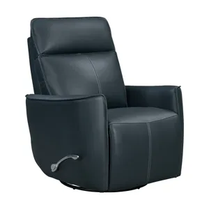 Roxy Abby Navy Manual Swivel Glider Recliner
