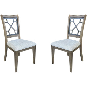 Sundance Dining Sandstone Grid Dining Chair Two Pack