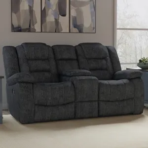 Bolton Misty Storm Manual Reclining Sofa Loveseat and Recliner