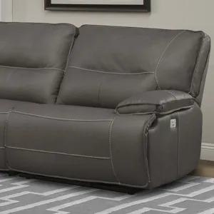 Spartacus Haze Power Right Arm Facing Recliner