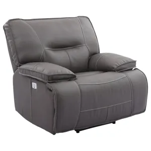 Spartacus Haze Power Reclining Sofa and Recliner