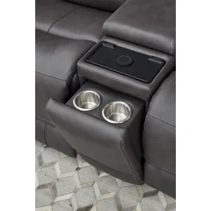 Belmont Autumn Fog Zero Gravity Power Reclining Sofa and Loveseat