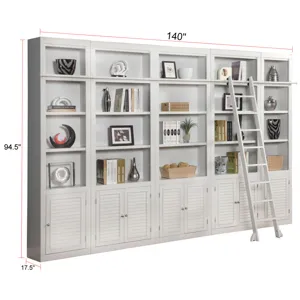 Boca 6 Piece Library Wall Unit