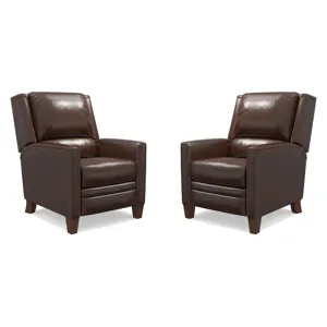 Connor Espresso Manual Recliner Two Pack
