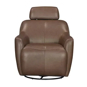 Miles Renaissance Tobacco Swivel Gliding Accent Chair