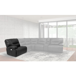 Spartacus Black Power Left Arm Facing Recliner