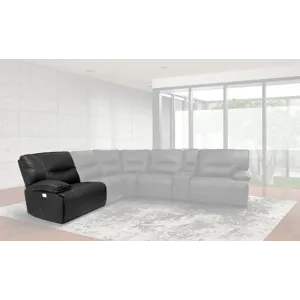 Spartacus Black Power Left Arm Facing Recliner