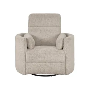 Radius Burlap Manual Swivel Recliner Two Pack