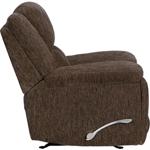 Bronco Plush Umber Manual Rocker Recliner Two Pack