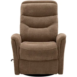 Gemini Snazzy Shiitake Manual Swivel Glider Recliner Two Pack