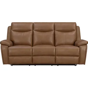 Veracruz Vintage Tan Zero Gravity Power Reclining Sofa Loveseat and Recliner