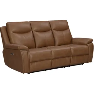 Veracruz Vintage Tan Zero Gravity Power Reclining Sofa Loveseat and Recliner