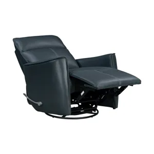 Roxy Abby Navy Manual Swivel Glider Recliner