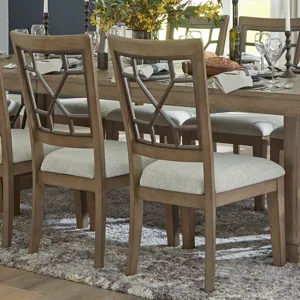 Sundance Dining Sandstone Grid Back Dining Chair (2/CTN Sold in pairs)