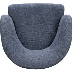 Mingle Thatch Blue Swivel Glider Accent Chair