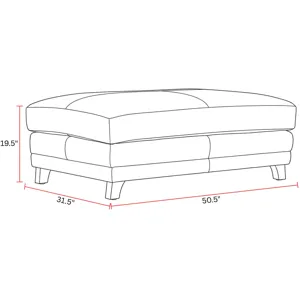 Hayden Renaissance Marigold Stationary Chair and a Half with Ottoman