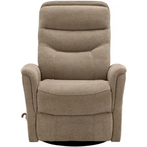 Gemini Snazzy Taupe Manual Swivel Glider Recliner Two Pack