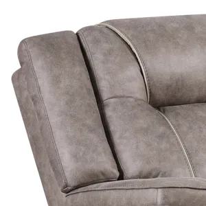 Blake Desert Taupe Manual Reclining Sofa and Loveseat