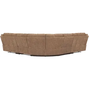 Bronco Plush Tobacco 7 Piece Modular Manual Reclining Sectional