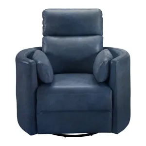 Radius Vintage Navy Power Swivel Glider Recliner
