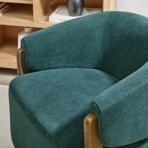 Finley Island Teal Swivel Accent Chair Two Pack