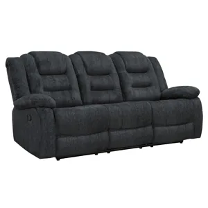 Bolton Misty Storm Manual Reclining Sofa Loveseat and Recliner