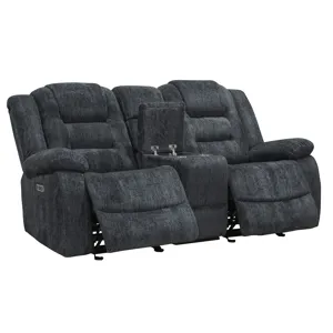Bolton Misty Storm Manual Reclining Sofa Loveseat and Recliner