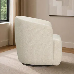 Mingle Thatch Sand Swivel Glider Accent Chair Two Pack