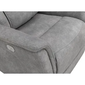 Linus Hudson Grey Zero Gravity Power Recliner Two Pack