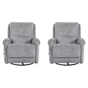 Gentry Shadowplay Manual Swivel Glider Recliner Two Pack