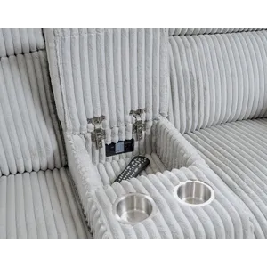 Radius Mega Grey Power Reclining Sofa and Loveseat