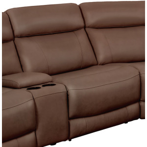 Calgary Autumn Umber Power Armless Recliner P2