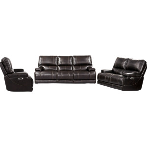 Whitman Verona Coffee - Powered By Freemotion Power Reclining Sofa Loveseat and Recliner