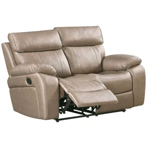 Theon Stokes Toffee Reclining Loveseat