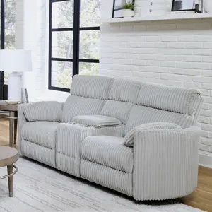 Radius Mega Grey Power Reclining Sofa and Loveseat