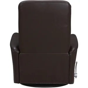Gemini Milan Brown Manual Swivel Glider Recliner