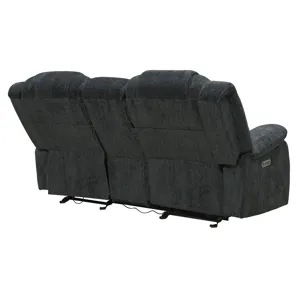 Bolton Misty Storm Manual Reclining Sofa Loveseat and Recliner