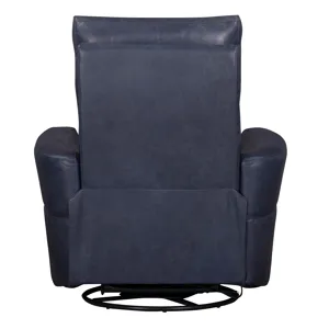 Remmington Vintage Navy Power Swivel Glider Recliner P2 Two Pack