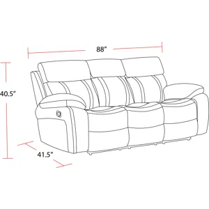 Theon Stokes Toffee Manual Reclining Sofa Loveseat and Recliner