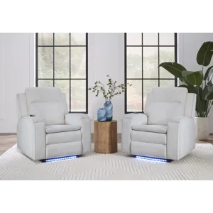 Armstrong Clearwater Sand Power Recliner with Heat Massage and Auto-Glide Two Pack