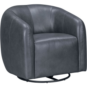 Como Renaissance Blue Swivel Glider Accent Chair
