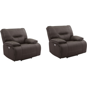 Spartacus Chocolate Power Recliner Two Pack