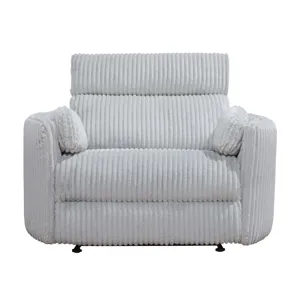 Radius Xl Mega Grey Extra Wide Power Glider Recliner Two Pack