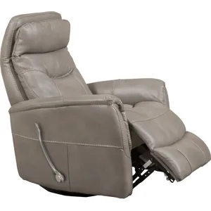 Gemini Linen Swivel Glider Recliner Two Pack